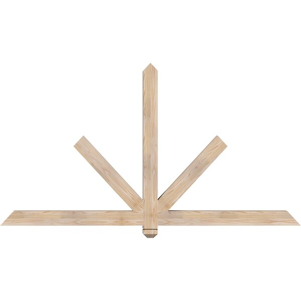 Ekena Millwork Kennewick Smooth Timber Gable Bracket, Douglas Fir, 72"W x 39"H x 3 1/2"D x 3 1/2"F, 13/12 Pitch GBW072X39X0404KEN00SDF - main